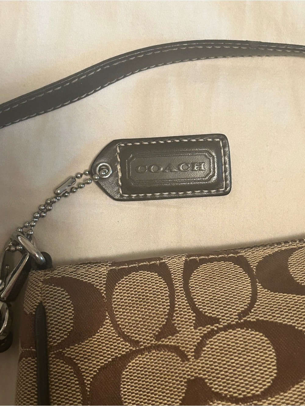 Coach Brown Signature Mini Shoulder Bag NoFO55-6094 - Picture 5 of 7